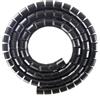 IXMLDAXD protezione a spirale, Protezione for tubo cavo da 1 metro, 8 mm a 30(Black,30mm inside diameter)
