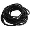 IXMLDAXD protezione a spirale, 2 metri di guaina for cavi, maniche ignifughe, guaine for(Black,4mm inside diameter)
