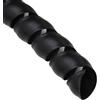 IXMLDAXD protezione a spirale, Copertura protettiva for tubi da 8 mm a 30, avvolgimento del cavo(Black ID 16mm,2 meters)