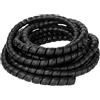IXMLDAXD protezione a spirale, Copertura del tubo dell'organizzatore della manica di protezione(Black,8mm inside diameter)