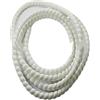 IXMLDAXD protezione a spirale, Copritubo for tubi di avvolgimento a fascia, ritardante fiamma(White,8mm inside diameter)