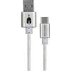 Spartan Gear - Double Sided USB Cable (Type C) (Length: 2m - Compatible With PlayStation 5, Xbox Series X/S, Tablet, Mobile) (Colour: White) -