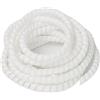 IXMLDAXD protezione a spirale, 5 metri di protezione for tubi a spirale, organizer for cavi(White,8mm inside diameter)