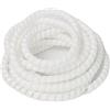 IXMLDAXD protezione a spirale, Copertura del tubo dell'organizzatore della manica di protezione(White,8mm inside diameter)