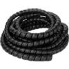 IXMLDAXD protezione a spirale, 5 metri di protezione for tubi a spirale, organizer for cavi(Black,8mm inside diameter)