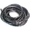 IXMLDAXD protezione a spirale, Manicotti for tubi di avvolgimento for ignifughi(Black,12MM X 7 meter)