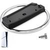 Beoveo Supporto verticale compatibile con PS5/PS5 Pro/PS5 Slim, nero | Base in lega e ABS, fondo antiscivolo, dimensioni 155 x 14 x 155 mm, fissaggio con viti, stoccaggio verticale