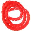 IXMLDAXD protezione a spirale, Organizzatore di cavi for tubi da 1 metro, colorato, ritardante(10mm inside diameter Red)