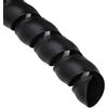 IXMLDAXD protezione a spirale, Avvolgimento for tubi a spirale Protezione for linea di(Black,ID 10mm 5 Meters)