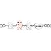 Beloved Bracciale Famiglia donna o unisex in acciaio - braccialetto varie composizioni - incisione nera My Family -