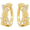CYMYSS Orecchini Oro Donna in Argento 925 Placcato Oro 18K, Orecchini Dorati Eleganti e Leggeri, Gioielli Donna per Uso Quotidiano, Occasioni Speciali e Regalo