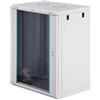 DIGITUS Armadio di rete - Rack da 19 pollici 16U - Non montato - Montaggio a parete - Profondità 450 mm - Profondità utile 320 mm - Portata 60 kg - Porta in