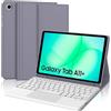 FOGARI Cover Tastiera per Samsung Galaxy Tab A11+ 2025/A9+ 2023 | Custodia Tastiera Bluetooth Rimovibile con Touchpad per Ufficio/Studio/Scrittura, Keyboard Wireless Portatile, Viola