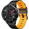 MELEJIA 22mm Bicolore Cinturino in Silicone Compatibile con Xiaomi Redmi Watch 5 Active/Redmi Watch 5 Lite/Watch S5 46mm/Watch S4, 22mm Ricambio Cinturino, Regolabile Sportiva Cinturini-Nero + Giallo