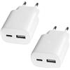 Ysevnotan Caricabatteria rapida a 2 porte 25W con USB C e USB A adatto per Samsung S25, S24, A56 5G, A55, iPhone 16, 15, 14 Pro Max Plus 13 12 11 SE, XS, iPad,Caricabatteria rapida, alimentatore