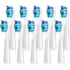 Teeteck Testine di Ricambio per Fairywill, Testine Spazzolino per FW 507/508/515/551/917/959/2011/D1/D3/D7/D8,10pc Bianco