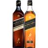 Johnnie Walker Double Black Label, Blended Scotch Whisky 700 ml & Black Label 12 Anni Blended Scotch Whisky, 700ml