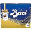 BACI PERUGINA Classico Cioccolatini Fondenti Scatola Regalo Natale 250g | Cioccolatini fondenti Luisa ripieni al gianduia con granella e nocciola intera. Scatola natalizia 20 cioccolatini 250g