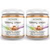 Ultimate Italia - 2 slimmy cream gusto caramello salato - 30% di proteine - con vitamine - low carb - senza glutine - 2x250g
