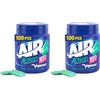 Vigorsol Air Action, Chewing Gum, Gusto Menta, Senza Zucchero, Senza Glutine, Barattolo da 100 Gomme da Masticare, Ideale per una Freschezza Intensa a Portata di Mano (Confezione da 2)