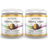 Ultimate Italia - 2 slimmy cream gusto cioccolato e arancia - 30% di proteine - con vitamine - low carb - senza glutine - 2x250g