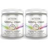 Ultimate Italia - 2 slimmy cream gusto cioccolato bianco e cocco - 30% di proteine - con vitamine - low carb - senza glutine - 2x250g