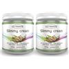 Ultimate Italia - 2 slimmy cream gusto pistacchio - 30% di proteine - con vitamine - low carb - senza glutine - 2x250g