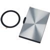 TROIKA MagSafe Wallet EDELCARD - Porta carte con magnete N52, anello in metallo e pellicola adesiva da 3 m