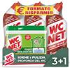 Wc Net - Fosse Biologiche, Capsule Idrosolubili per WC, 12 Caps + Igiene Totale Gel Disinfettante 5 Azioni, Pulitore Liquido per Wc, 700 ml x 3 Pezzi