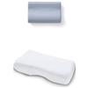 TEMPUR Set composto da cuscino Aspera taglia M e federa in jersey (Bianco) | TEMPUR Cuscino ergonomico cervicale per chi dorme sulla schiena e sul fianco con federa abbinata color bianco
