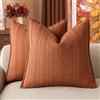 Foindtower Set di 2 federe decorative in tessuto di cotone con nido d'ape federe per cuscino in stile europeo per letto divano camera da letto soggiorno decorazioni per la casa 50 x 50 cm bruciato