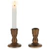 Inweder Porta Candele in Legno Candelieri Vintage: 2 pezzi Portacandele a Cero Marrone Rustico Candeliere da Fattoria Porta candela per Centrotavola Matrimonio Evento Natale o Decorazioni per la casa