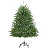 Garvee Albero di Natale artificiale con effetto neve, 137 cm, 200 luci LED, rami realistici in PE/PVC, facile installazione, base in metallo, pigne, ideale per casa e ufficio, dimensioni: 4
