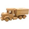 Dekohelden24 Salvadanaio decorativo in legno con camion | Salvadanaio a forma di camion nostalgico in legno di faggio, a forma di camion da personalizzare, dimensioni: 25 x 8 x 9 cm