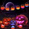 IDEALHOUSE Candele a LED a forma di zucca, senza fiamma, decorazione per | Cambio di colore RGB + luce bianca calda, dimmerabile, timer, funzionamento a batteria, telecomando, decorazione di Halloween