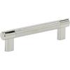 Amerock | Pull Armadio da cucina | Nichel lucido | 5-1/16 pollici (128 mm) Center-to-Center | Bronx | 1 confezione | Hardware per mobili | Maniglia per armadietto | Tira drawer per bagno