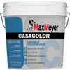 MAXMEYER Casacolor, Pittura Lavabile e Traspirante per Interni, Classe A+, Bianco, 5 Litri