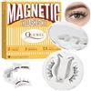 QUEWEL Ciglia magnetiche QUEWEL con applicatore, versione migliorata, 1 paio di ciglia magnetiche morbide, senza colla, riutilizzabili, adatte ai principianti (Soft Magnet-A)