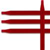 Rasmet Guapa 6 matite colorate esfolianti per sopracciglia con pennello tatuaggio e microblading per evidenziare riempimento e maglie impermeabili e durevoli trucco permanente (rosso rosso)