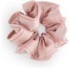 SXQLYH Elastico per capelli, scrunchie in raso da donna, tridimensionale, morbido ed elastico, grande, fermacoda per capelli lunghi e folti, colore rosa