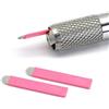 Rasmet 30 pezzi aghi per nano microblading 0,15 mm rosa nano lama fine lame per tatuaggio per sopracciglia aghi per ricamo microblade per trucco semipermanente per sopracciglia 3D (0.15mm 18U)