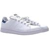 adidas Stan Smith J, Sneaker Unisex - Bambini e ragazzi, Ftwr White Ftwr White Dark Blue, 39 1/3 EU