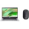 ACER - Chromebook 315 CB315-8H-88G3 + Mouse wireless MediaTek Kompanio Kompanio 540 39,6 cm (15.6') Full HD 4 GB DDR5-SDRAM 64 GB eMMC Wi-Fi 6E (802.1