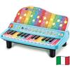 VTech Il Mio Piano Luminoso Magiche Note Pianoforte Italiano 2-6 Anni | Pianoforte a Coda 25 Tasti, Spartito Luminoso, 15 Melodie da Imparare, 10 Strumenti, Lingua Italiana, Batterie Incluse