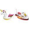 Intex 57561 Cavalcabile Unicorno, Multicolore, 198 X 140 X 97 Cm & 57520 Cavalcabile Acquascooter, Multicolore, 117 X 77 Cm