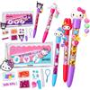 #sbabam Hello Kitty and Friends Kawaii Ink Club Penna da Creare, 3 Set completi | Con Glitter, Pen Topper Incluso, Stickers Decorativi, Astuccio Incluso
