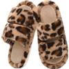 Donpapa Pantofole Donna Ciabatte Scarpe da Casa Peluche Antiscivolo Pelose Comode Morbida with Memory Foam Aperta Slippers