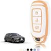 TOOMUME Cover Chiave Auto per Hyundai i30 i20 i10 i40 Kona Tucson Santa Fe | Silicone Morbido, Antiurto, Anticaduta, Antigraffio, Custodia Protettiva Chiave per i35 ix35 ix20 Ioniq Bayon Creta Strada
