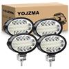 YOJZMA 4Pcs Faro da Lavoro Led ovale, 5.5 Pollici 20W fari di profondità | 12V 24V, Spot Flood Luci di Lavoro, IP67 Impermeabili, per Fuoristrada, SUV, UTV, ATV, 4X4, Trattori, escavatori, auto