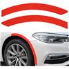 CGEAMDY 2 Pezzi Protezione Passaruota Auto, Sopracciglio per Parafanghi Protezione, Strisce Proteziones Sopracciglia Auto, Accessorio Universale Di Protezione Esterna per Automobili(Rosso)